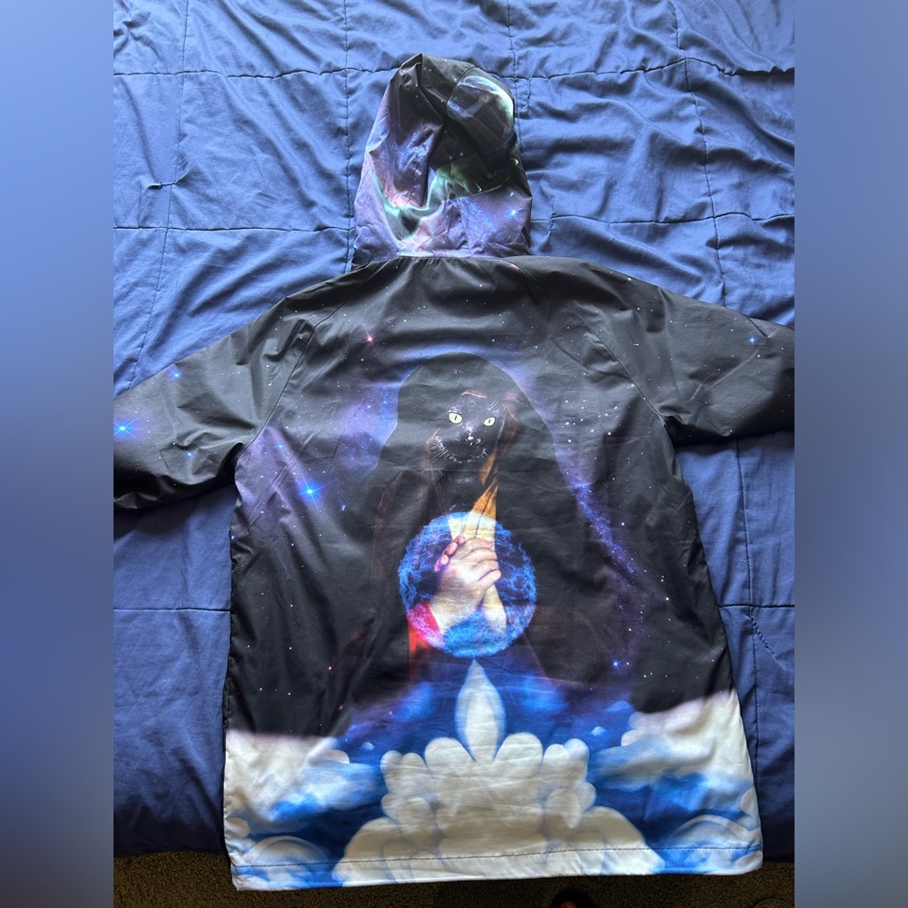 RIPNDIP NASA Space Cat Half Sip windbreaker